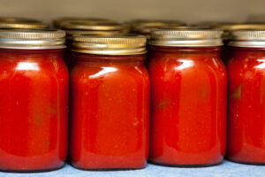 Jars of Tomato Sauce
